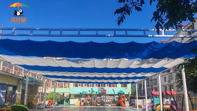 风轻飏｜校园遮阳定制服务商——让孩子们享受安全、舒适与清凉(图1)