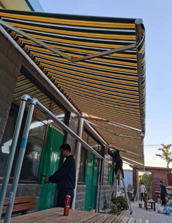 PG电子科技：海淀7米宽遮阳篷特制加工定制安装(图3)