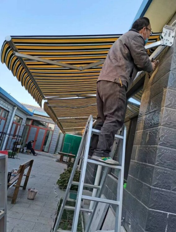 海淀7米宽遮阳篷特制加工定制安装(图4)