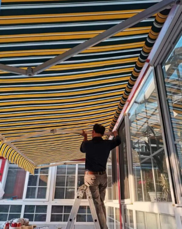 海淀7米宽遮阳篷特制加工定制安装(图5)